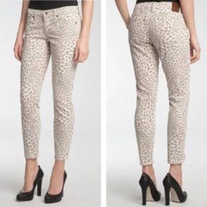 Lucky Brand Legend Cheetah Print Capri Jeans Jeggings women's size 10